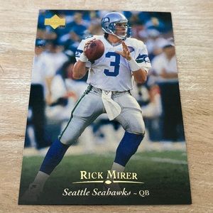 Rick Mirer Seattle Seahawks QB 1995 Card